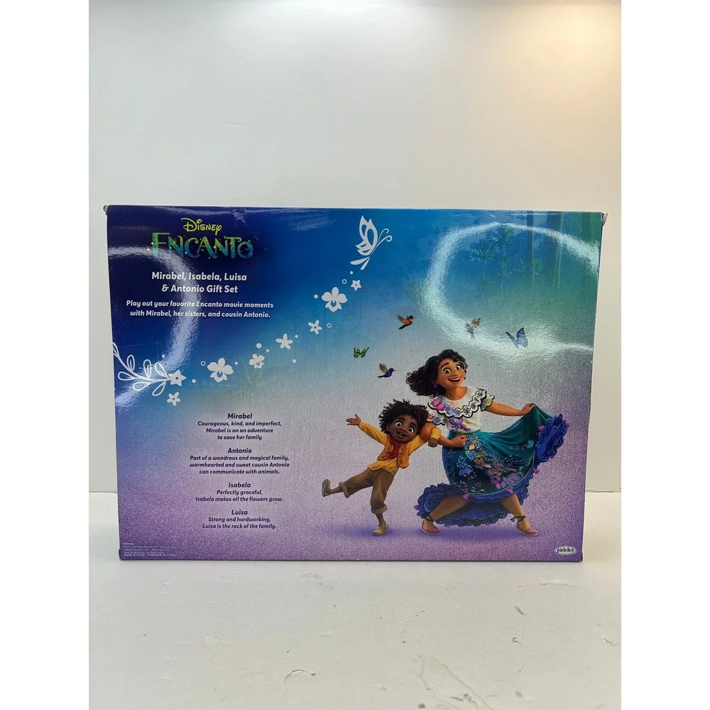 Jakks Disney Encanto Gift Set 4 Dolls Mirabel Isabela Luisa Antonio Multicolor